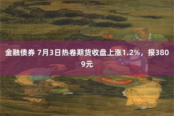 金融债券 7月3日热卷期货收盘上涨1.2%，报3809元