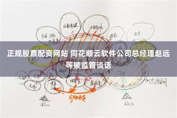 正规股票配资网站 同花顺云软件公司总经理赵远等被监管谈话